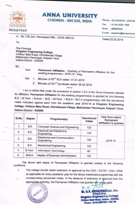 Anna University Certificate 1